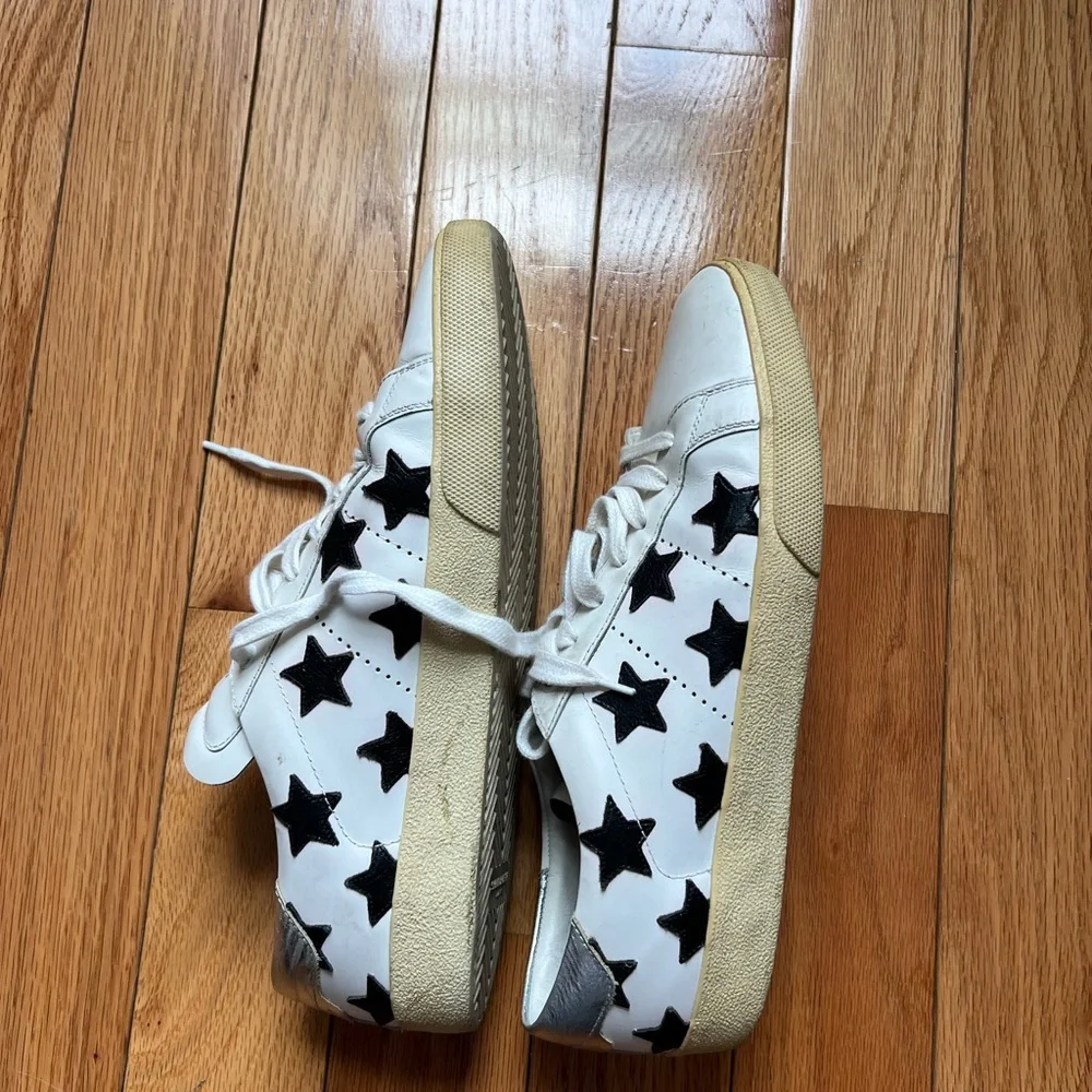 Saint Laurent Leather SL/06 Low top star sneakers - Picture 2 of 5